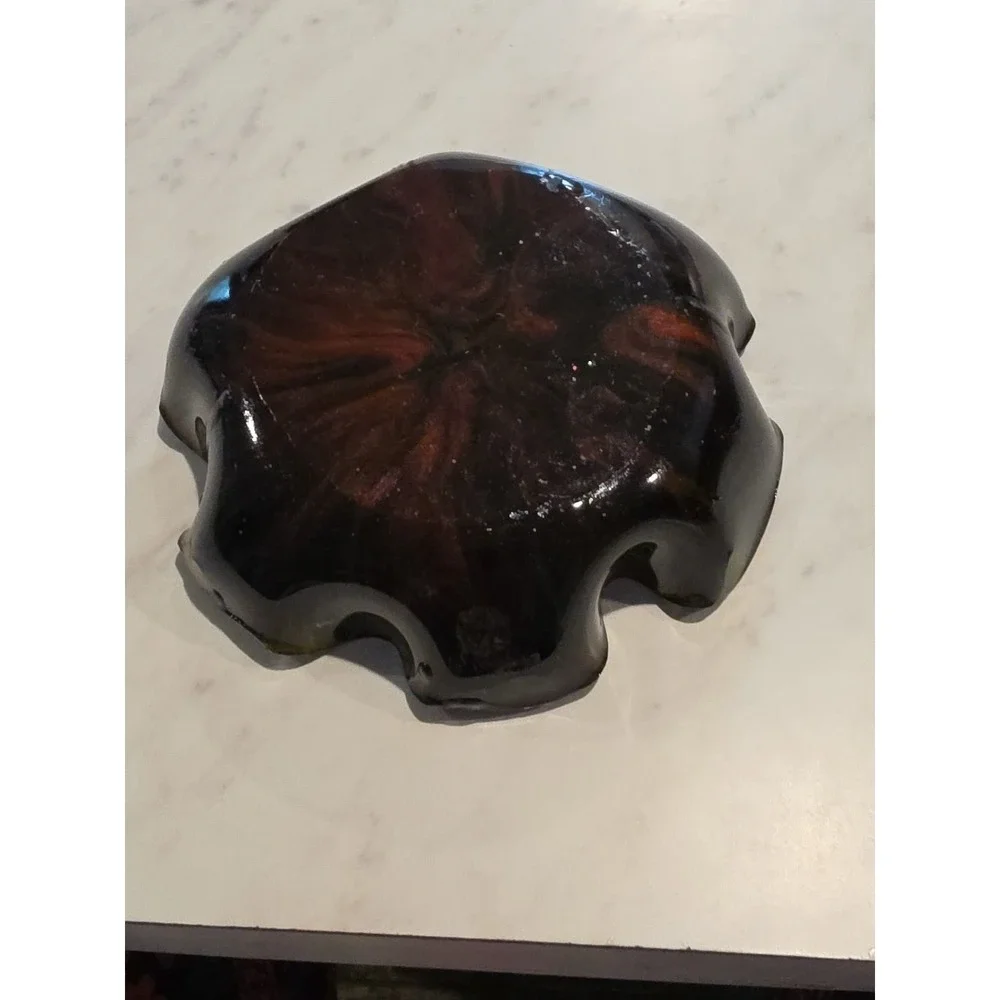 Handmade Resin Wavy Bowl‎